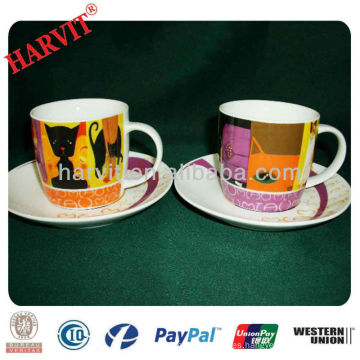 Taza de té y platillo Venta al por mayor / Tazas de té de porcelana y platillos / Bulk China Tea Cups and Saucer